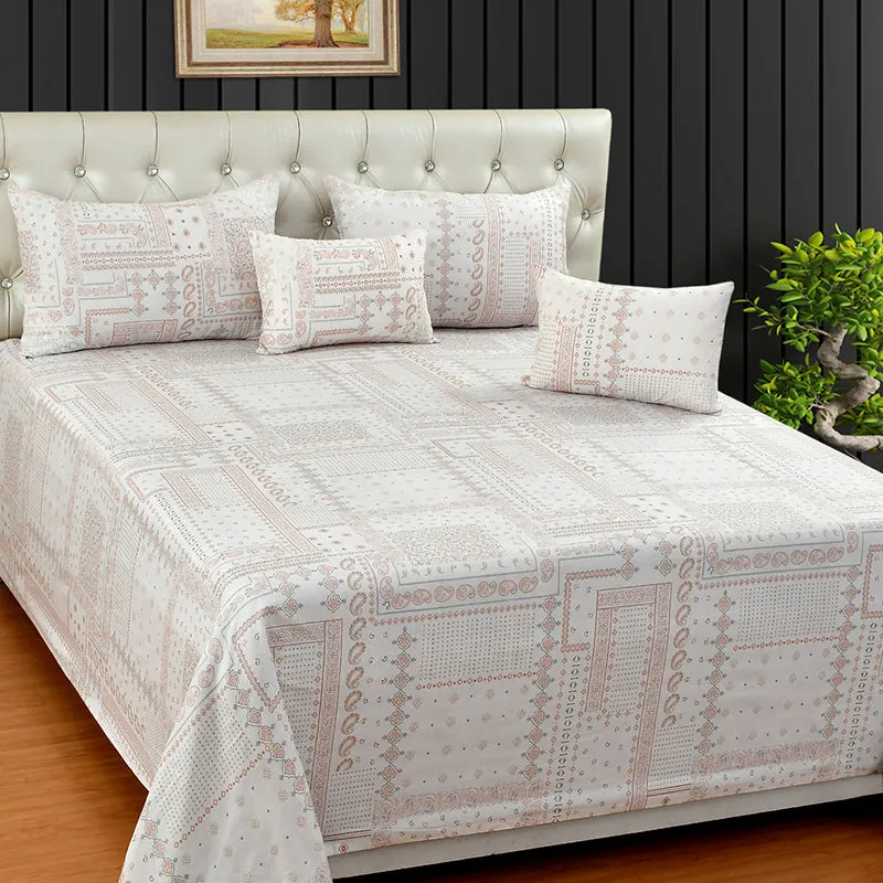 Mathieu Cotton Bedding Set (Pink/210 TC) - Five Piece Set media 3