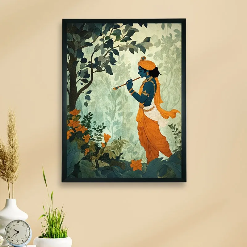 Vana Gopala Wall Art With Resin Frame media 3