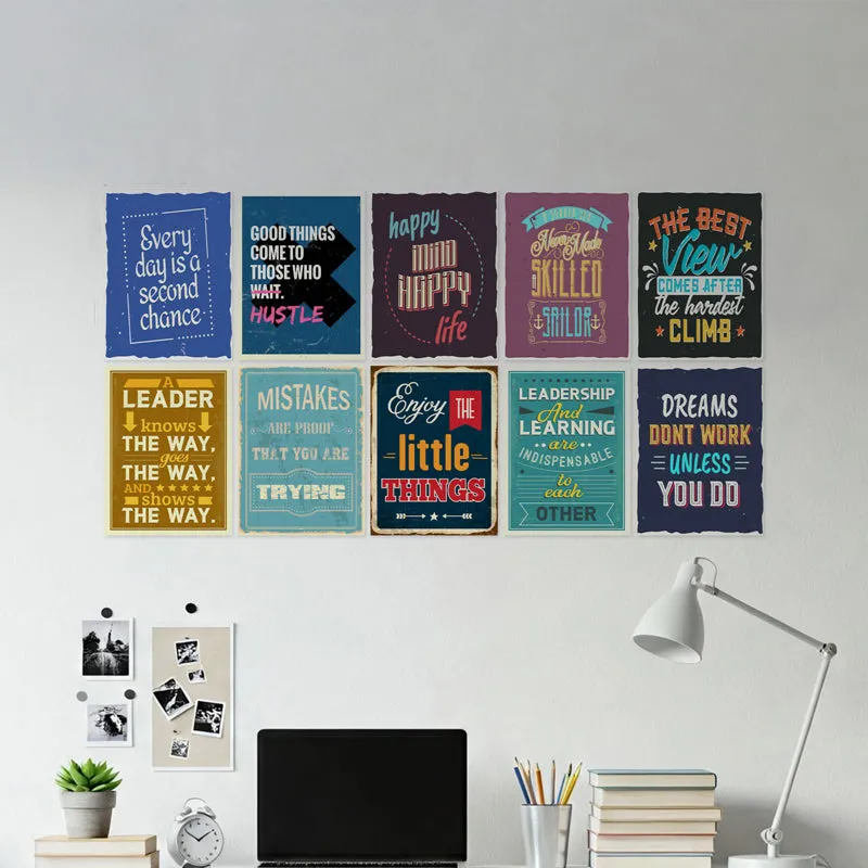Motivational Mindset Wall Poster - Set Of Ten media 1