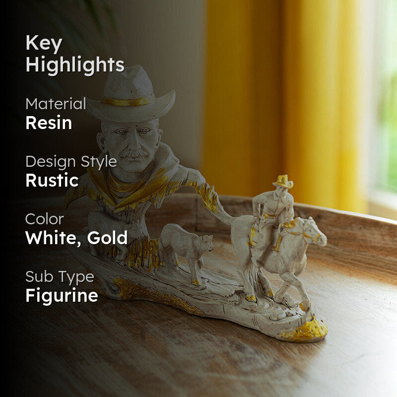 Cowboy Life Resin Showpiece media 2