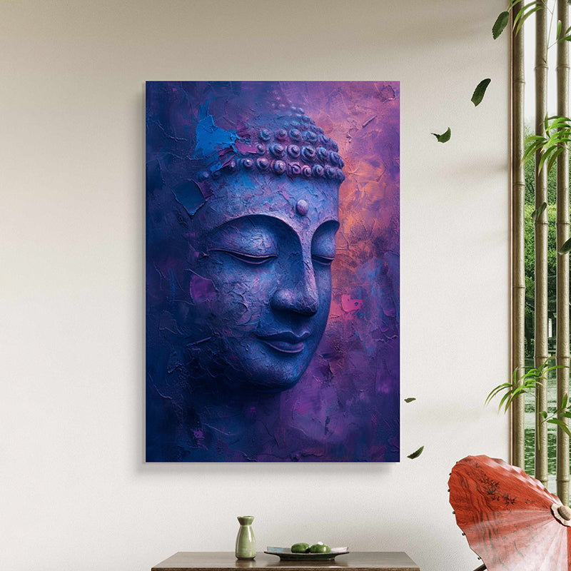 Amethyst Buddha Canvas Wall Painting media 6