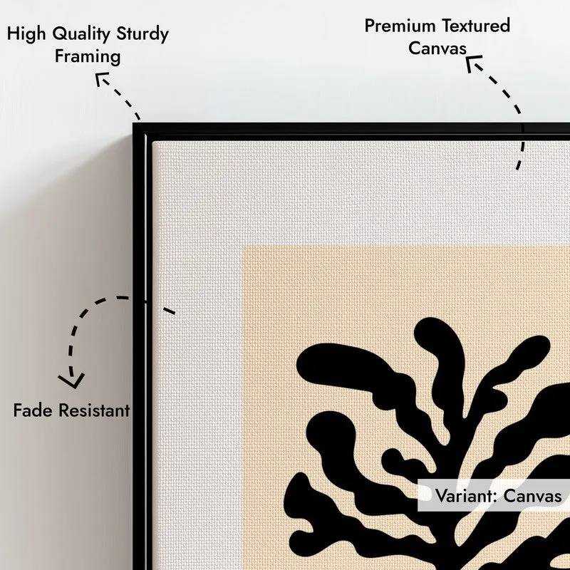 Wild Frond Canvas Wall Painting With Black Frame media 5