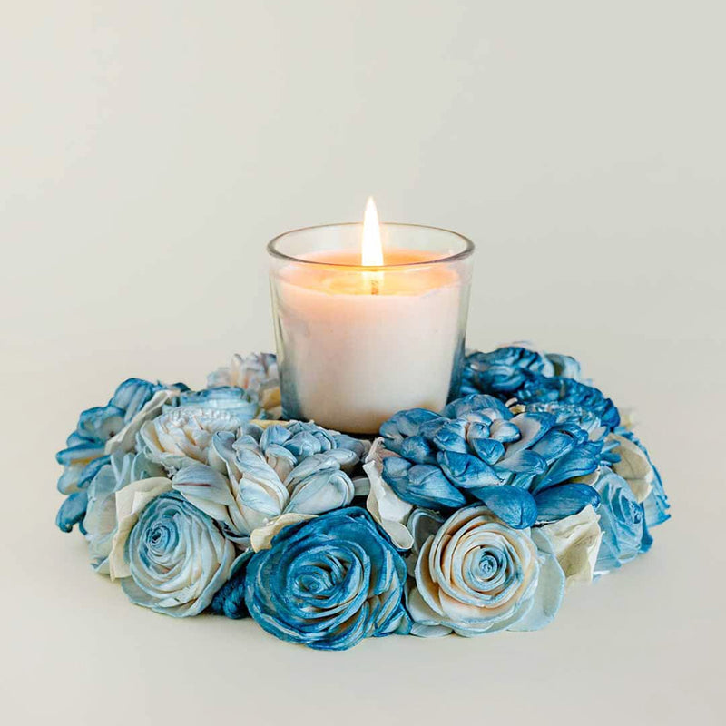 Fleur Amour Dried Flower Wreath - Blue media 5