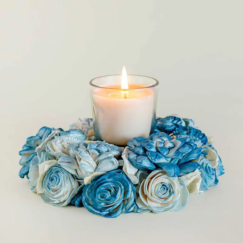 Fleur Amour Dried Flower Wreath - Blue media 5