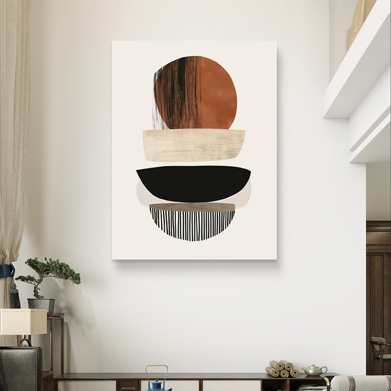 Rustic Splotches Canvas Wall Painting