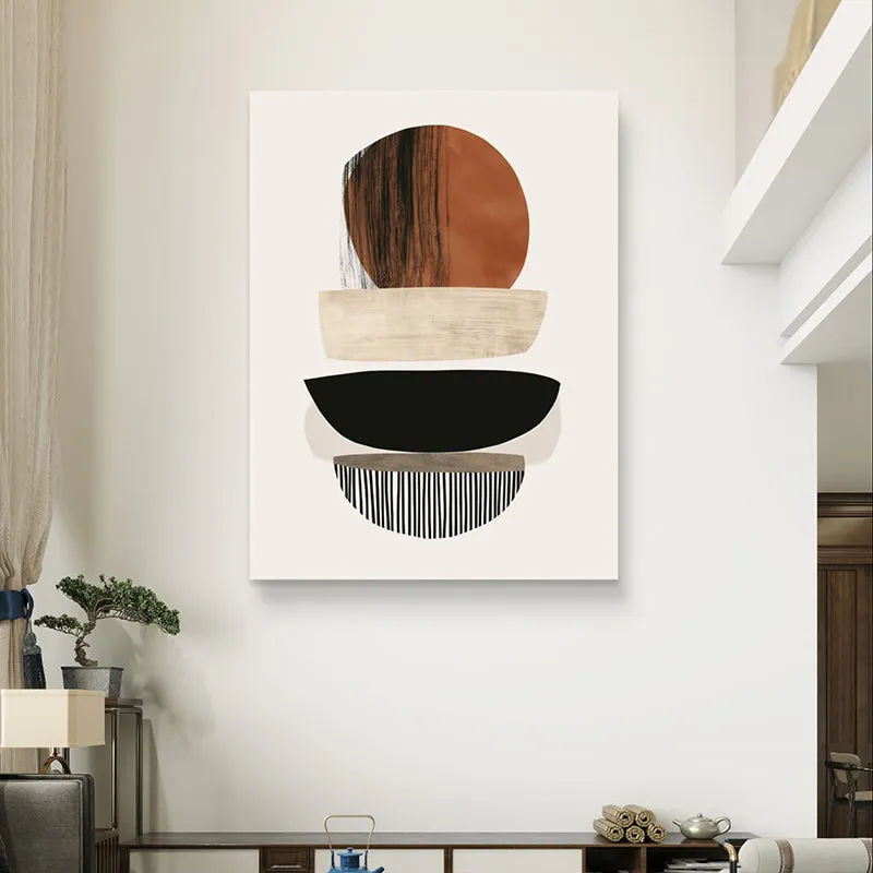 Rustic Splotches Canvas Wall Painting media 1