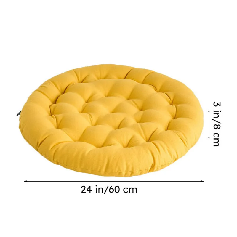 Gloria Floor Cushion (Mustard Yellow) - Set Of Three media 9