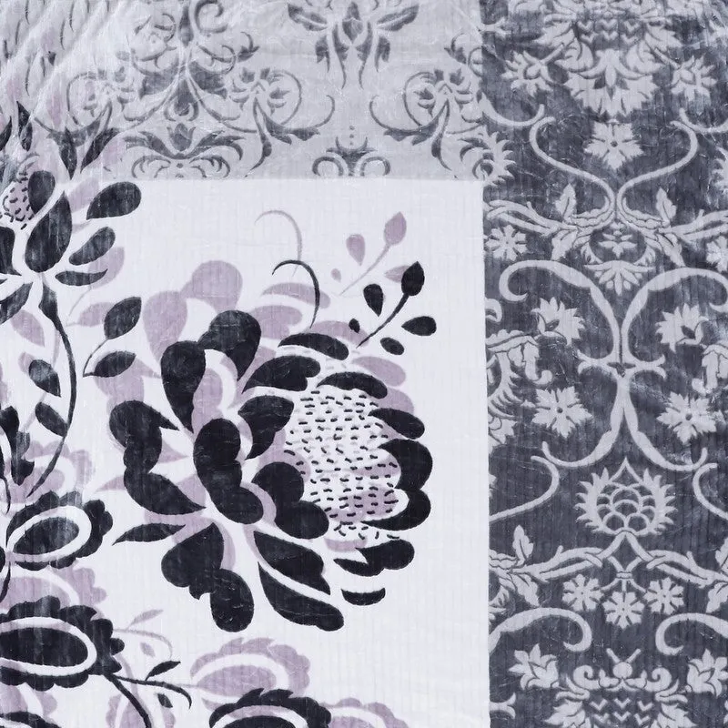 Monte Carlo Floral Harmony Blanket (Blue) - 900 GSM media 6