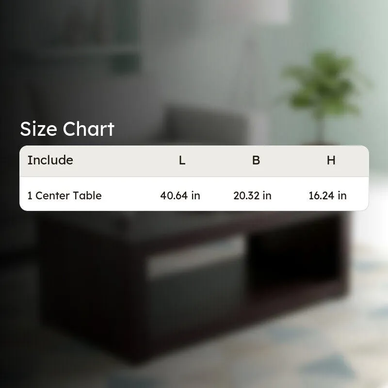 Borvon Sheesham Wooden Center Table - Black media 11