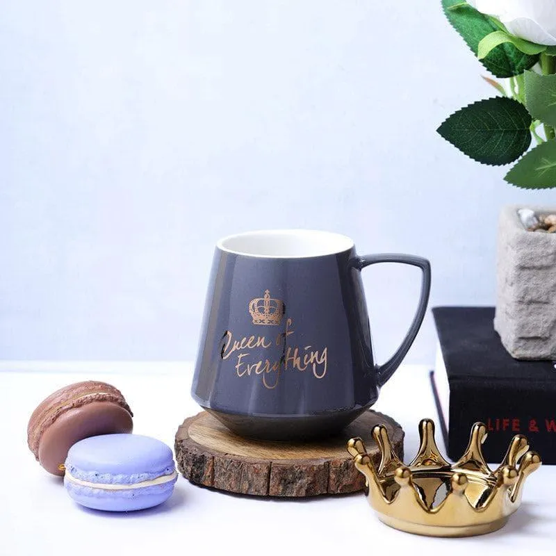 Queen Ceramic Coffee Mug (400 mL) - Blue media 4