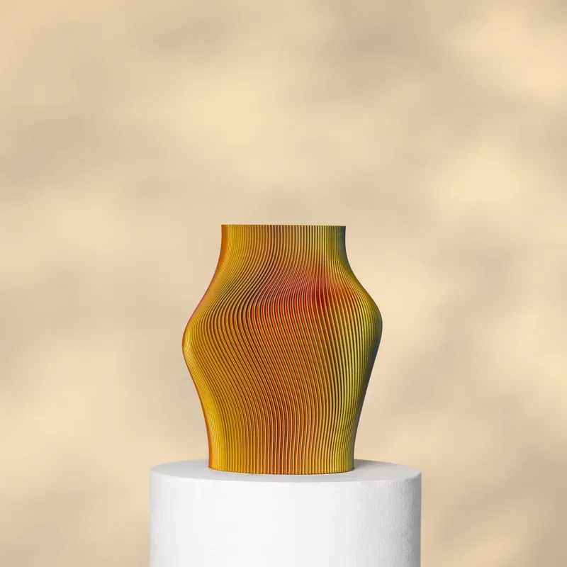 Fig Living Muse Vase RY (3d Printed) - Two Piece Set media 5