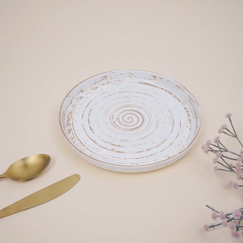 Lunar Brown Snack Plate - Set Of Two media 4