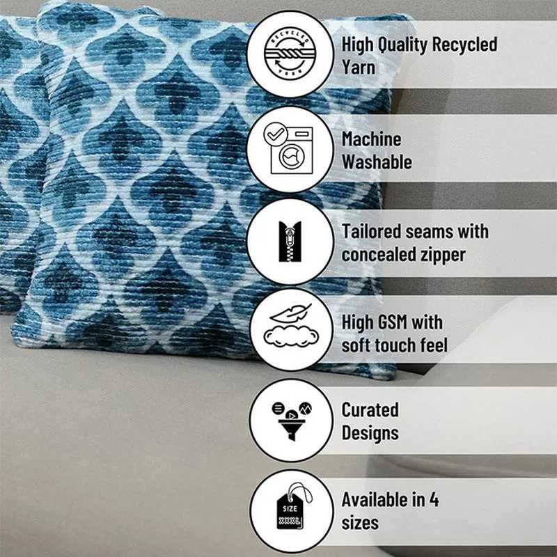 DiagMatrix Cushion Cover (Blue) - Set Of Two media 6