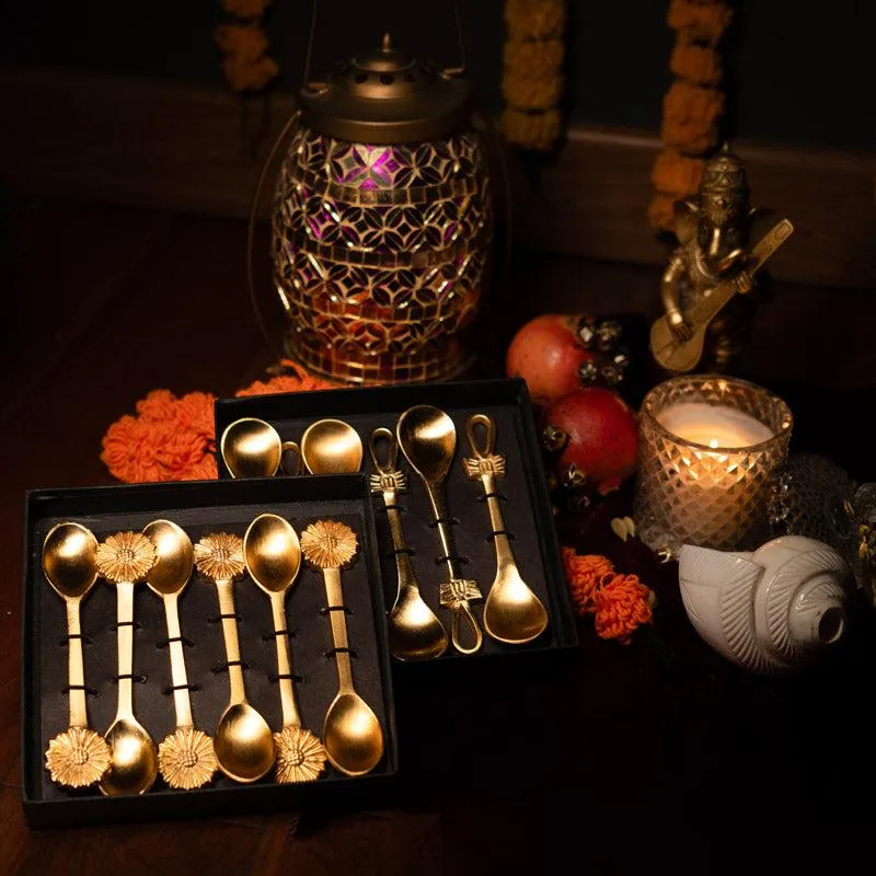 Brass Bow Diwali Gift Box - Set Of Six media 3