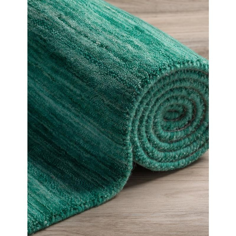 Aylin Hand Woven Wool Rug - Cobalt Green media 5