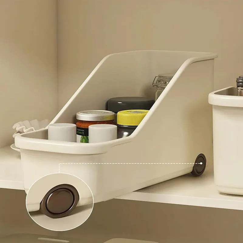 Stash & Dash Plastic Storage Box with Wheels - Set Of Two media 6