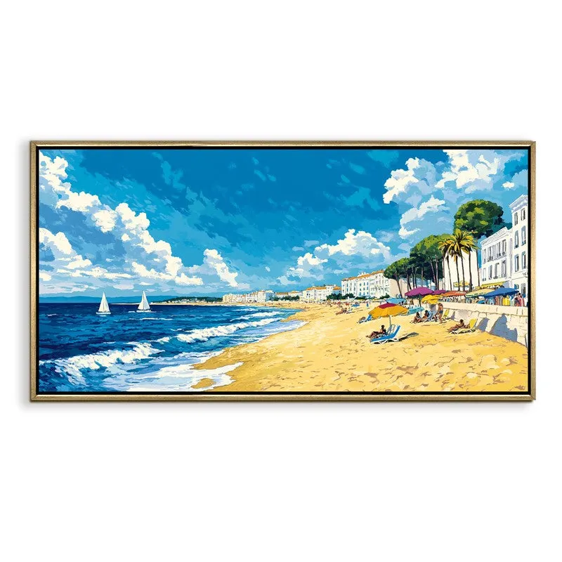 Seascape Canvas Wall Painting With Frame media 3