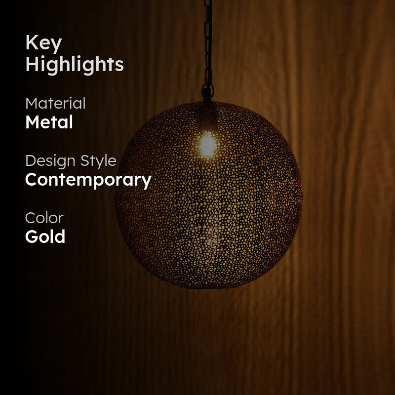Fig Living Casablanca Ceiling Lamp - Gold media 2