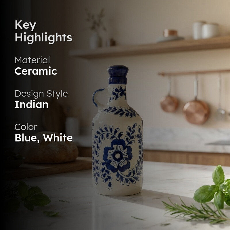Artisan Drizzle Ceramic Oil Dispenser - 1000 mL media 2