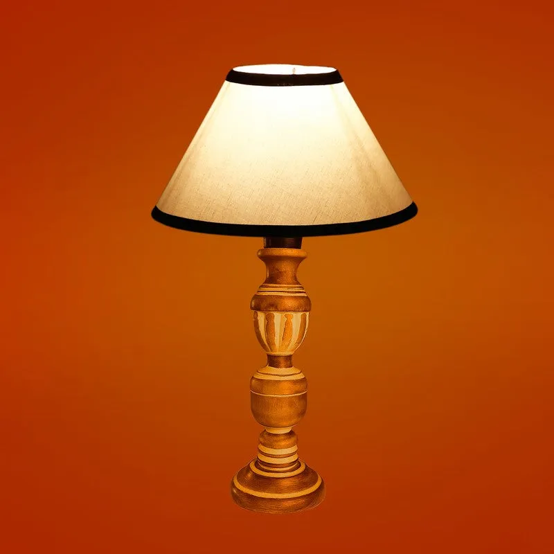 Zenrae Elix Wooden Table Lamp - White media 7
