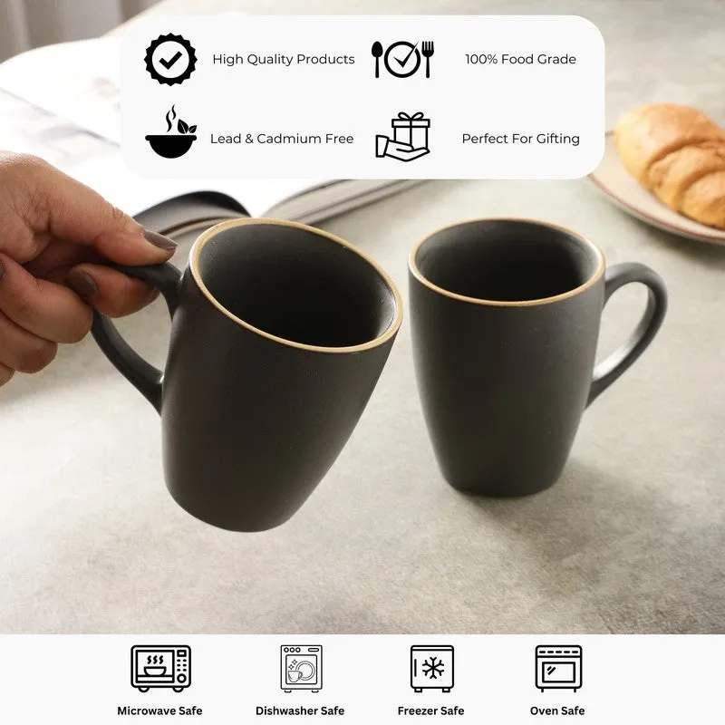 Matte Stoneware Coffee Mug (300 mL Each) - Set Of Two media 9