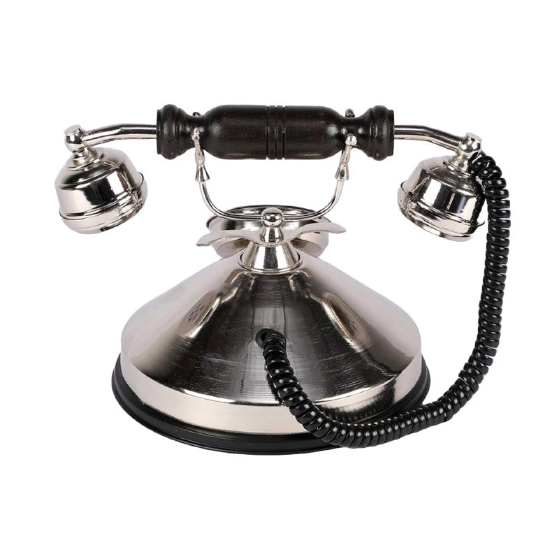 Rava Silver Antique Telephone Showpiece - Silver media 4