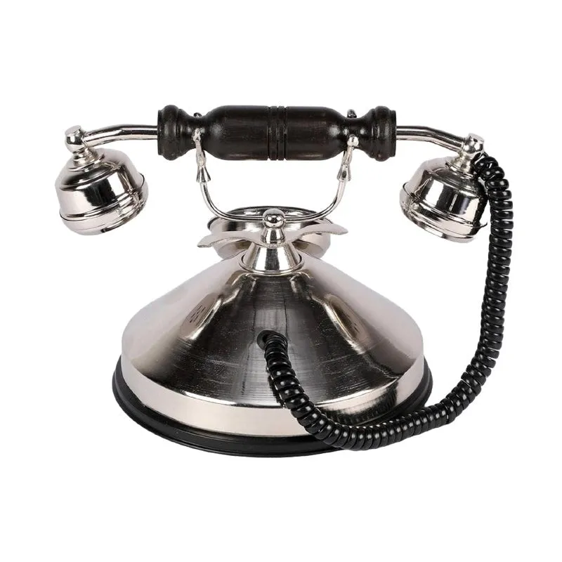 Rava Silver Antique Telephone Showpiece - Silver media 4