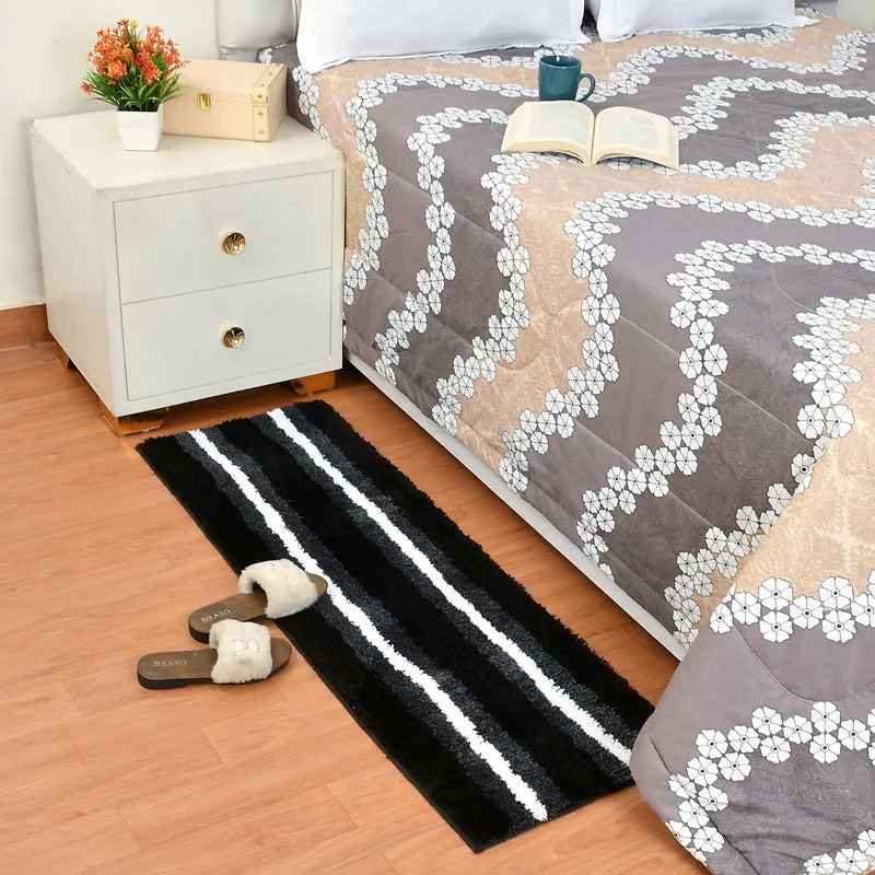 Striata Micro Fiber Runner Rug - Black media 3