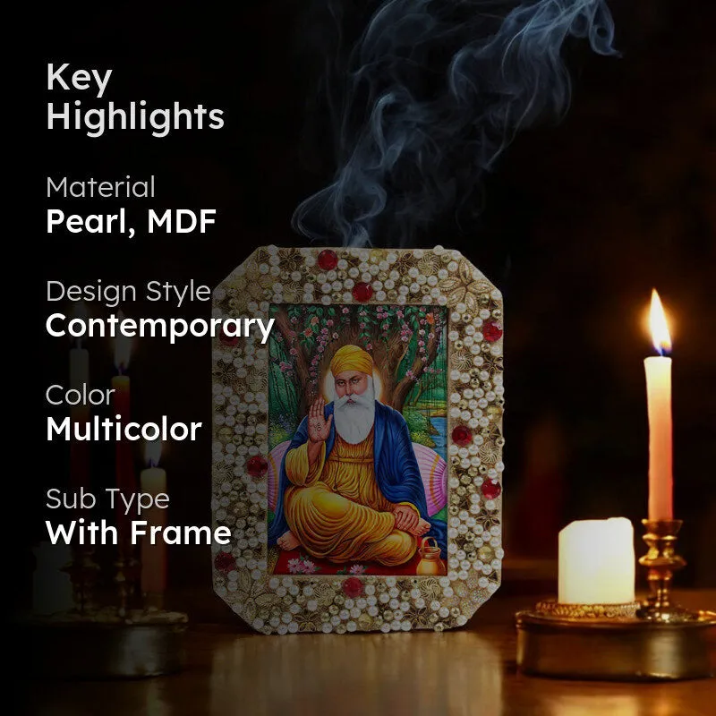 Guru Nanak Dev Ornate Photo Frame media 2