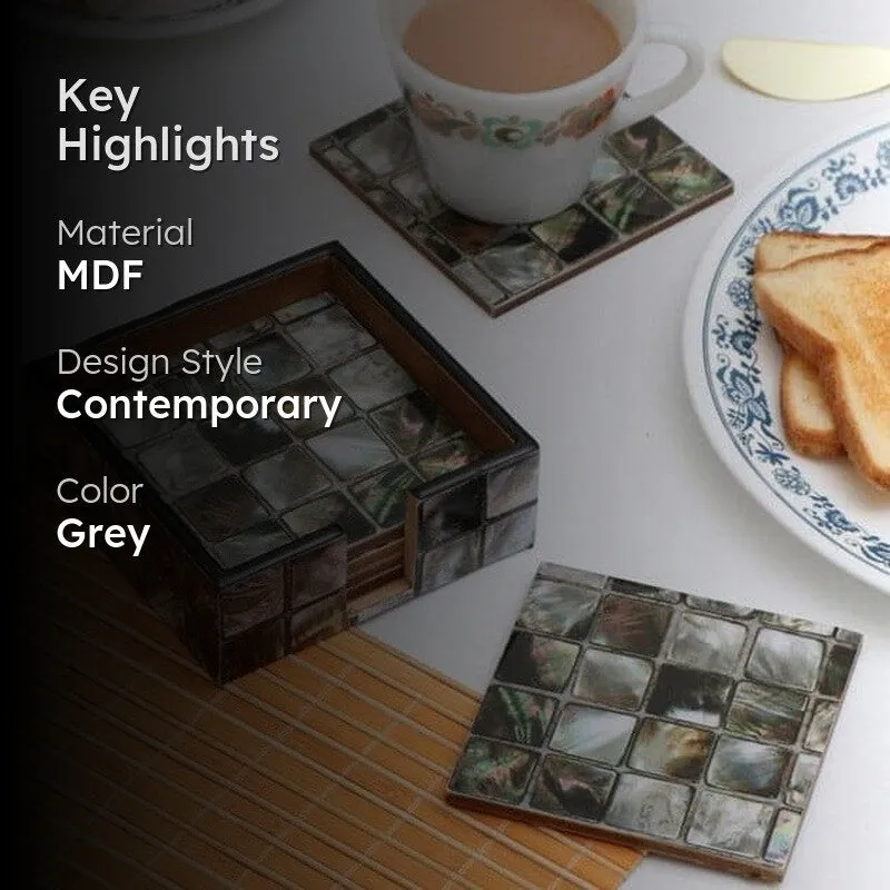 Igna Checkekered Coaster - Set Of Six media 2