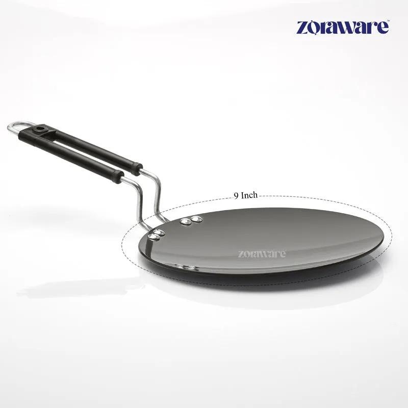 Zoraware Hard Adonized Roti Tawa - 23 CM media 5