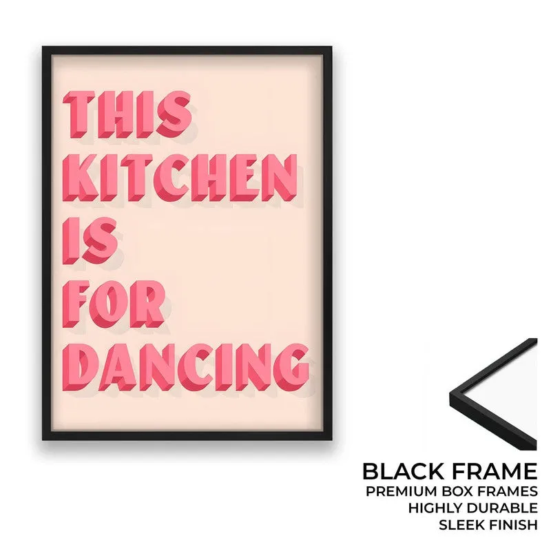 DancingKitchen Archival Canvas Wall Art - Black media 8