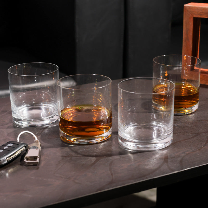 Belric Bohemia Crystal Whiskey Glass(410 mL) - Set Of Four media 4