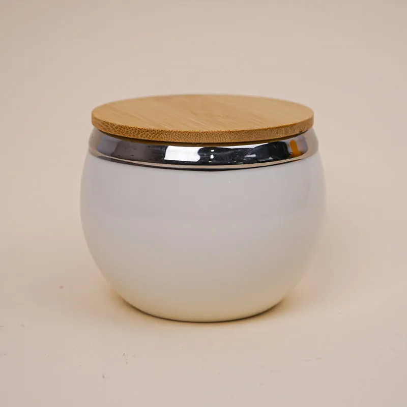 Lira White Dry Fruit Jar With Tray (360 mL Each) - Five Piece Set media 4