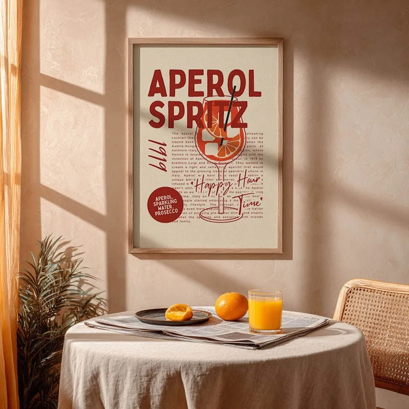 Whisk Words Archival Canvas Wall Art - Brown media 5