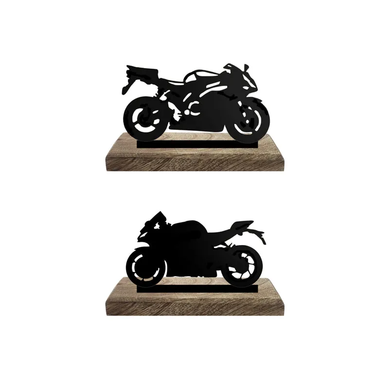 Motohead Silhouettes Showpiece - Set Of Two media 4
