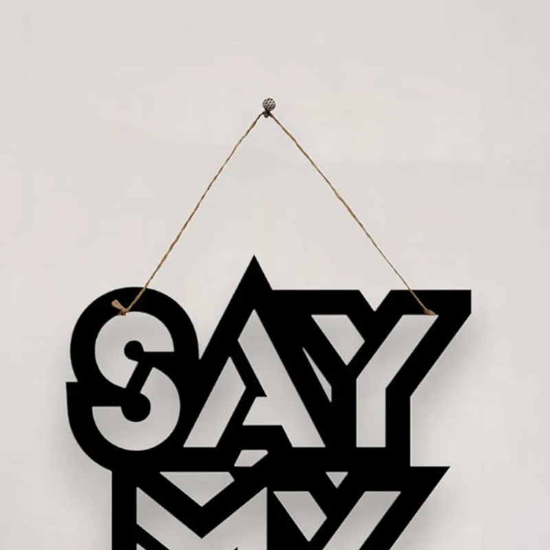 Say My Name Mild Steel Wall Accent media 4