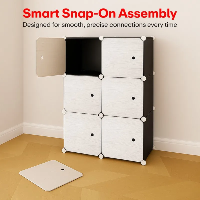 Rioware PureSpace Modular Wardrobe Racks - Beige,Black media 6