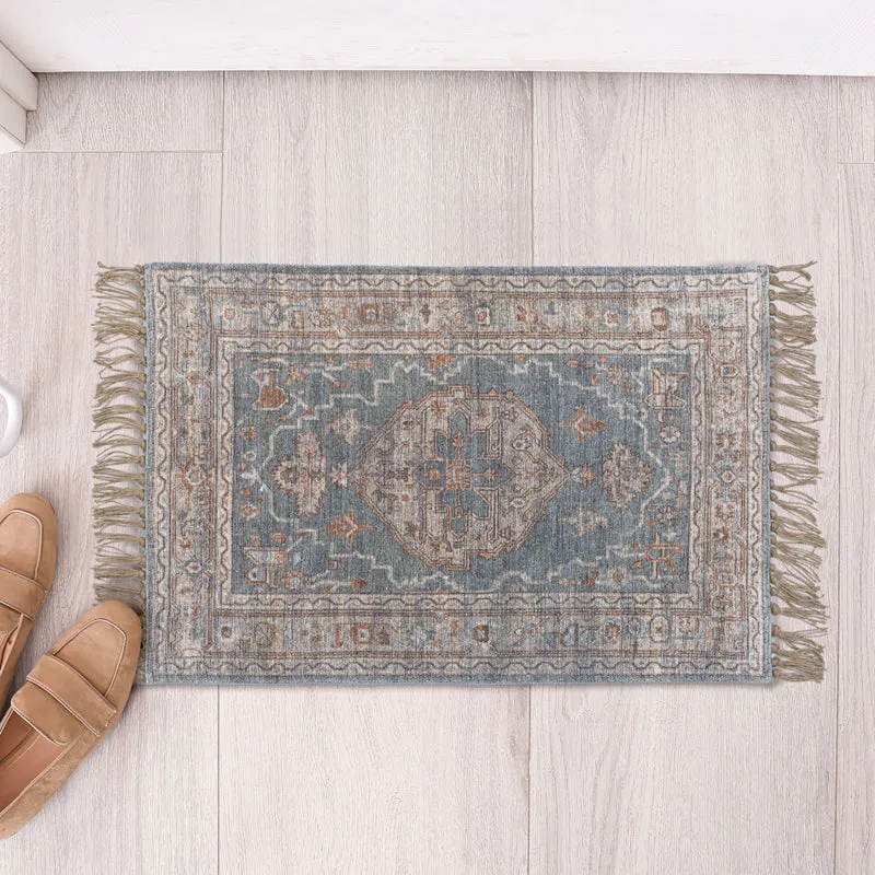 Eryndor Cotton Door Mats - Blue media 6