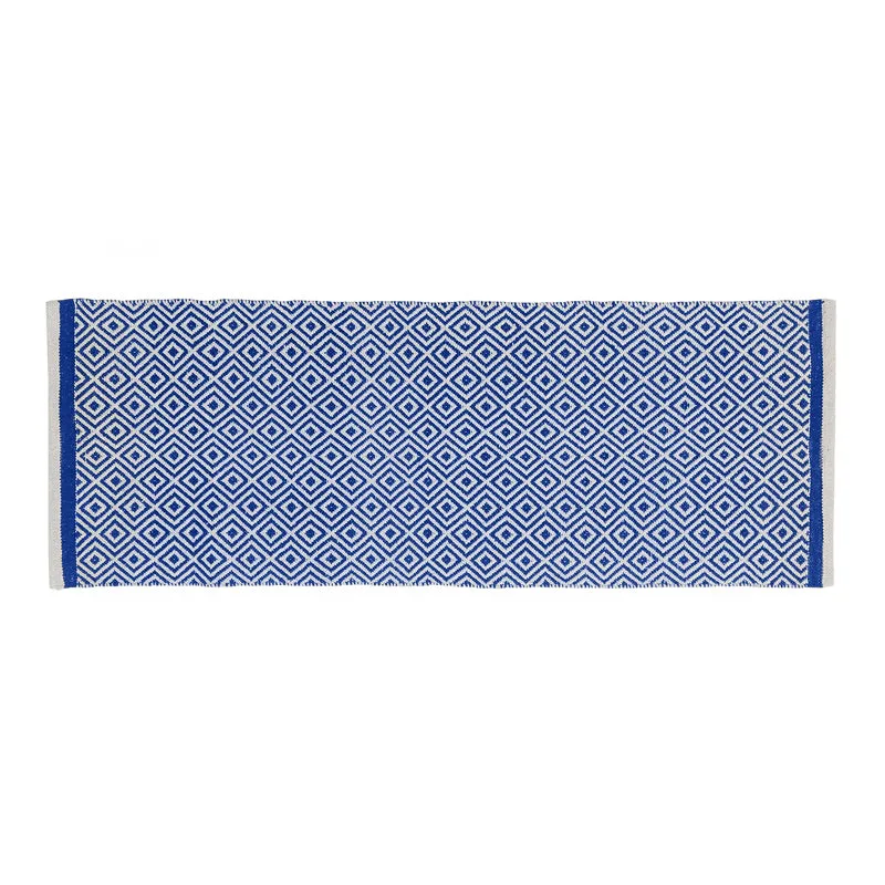 Earthica Cotton Runner Rug - Dark Blue media 1