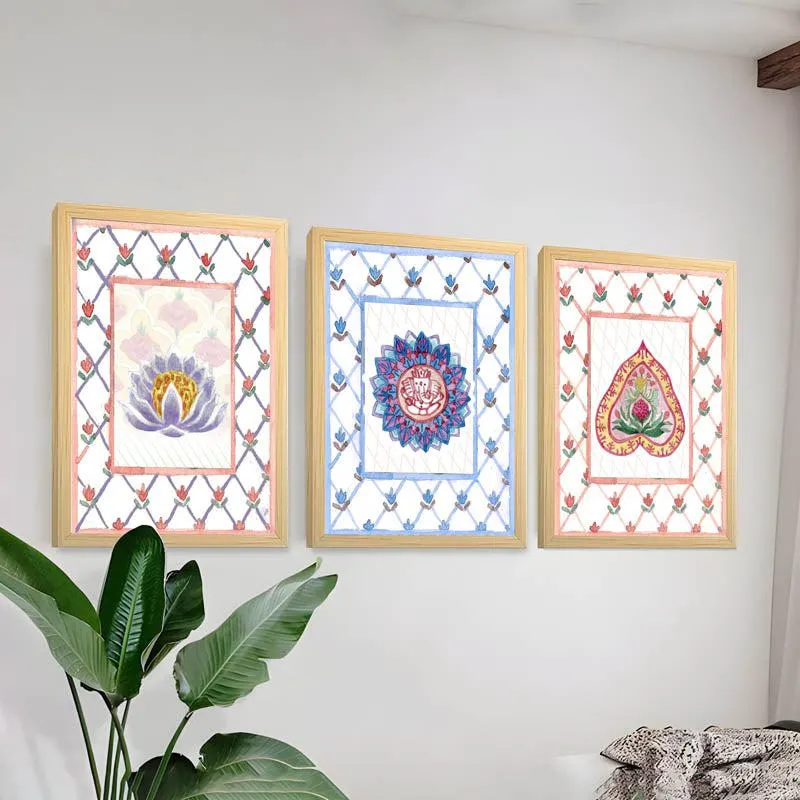 Moksha Ethnic Wall Art - Set Of Three media 3