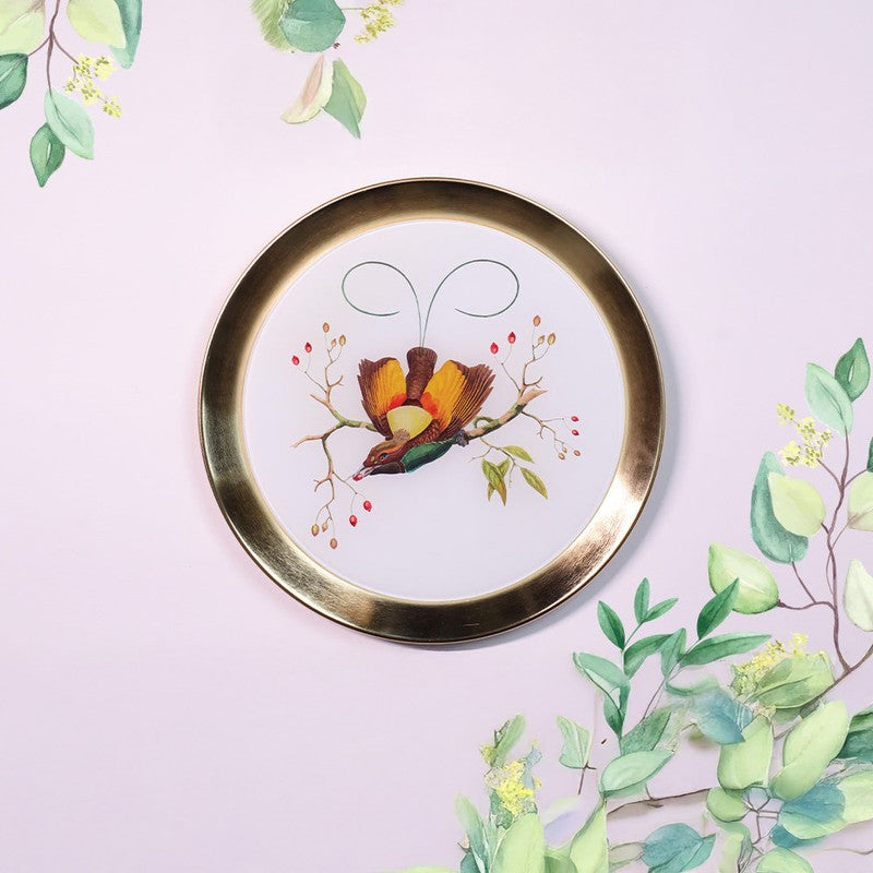 Crimson Petals Enamel Wall Plate
