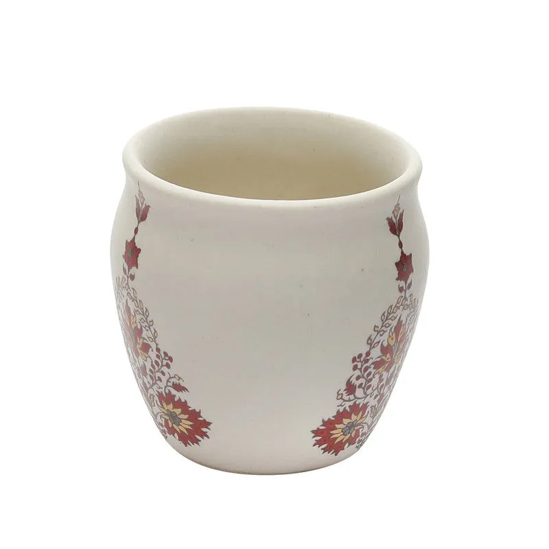 Mudleaf Multicolor Stoneware Kulhad (190 mL) - Set Of Six media 6