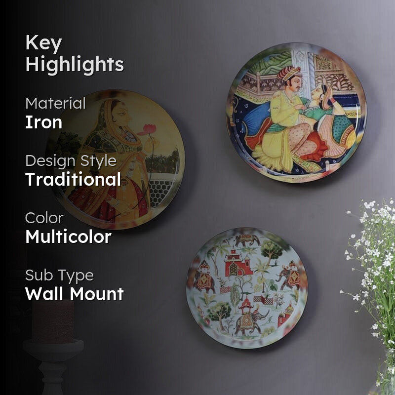 The Royal Kingdom Wall Plate - Set Of Three media 2