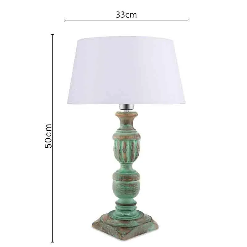 Lueur Fabric Table Lamp - Blue,White media 7
