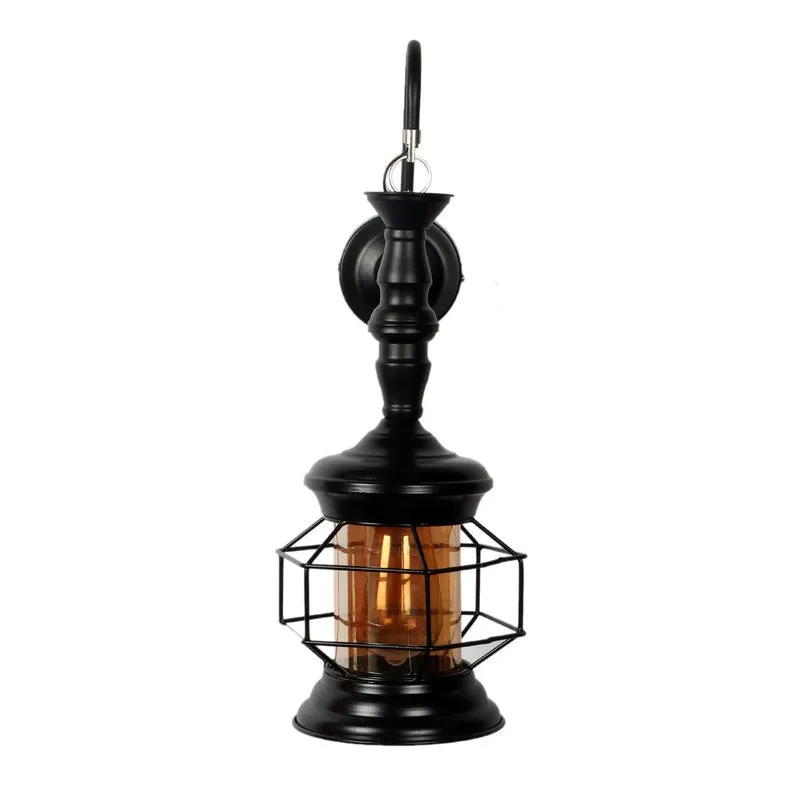Sleek Noir Iron Wall Lamp media 5