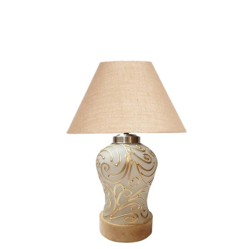 Lumithra Wooden Table Lamp - Beige media 4