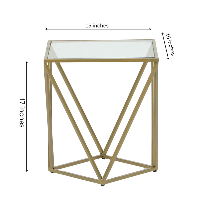 Glinda Accent Table with Marble Top media 5