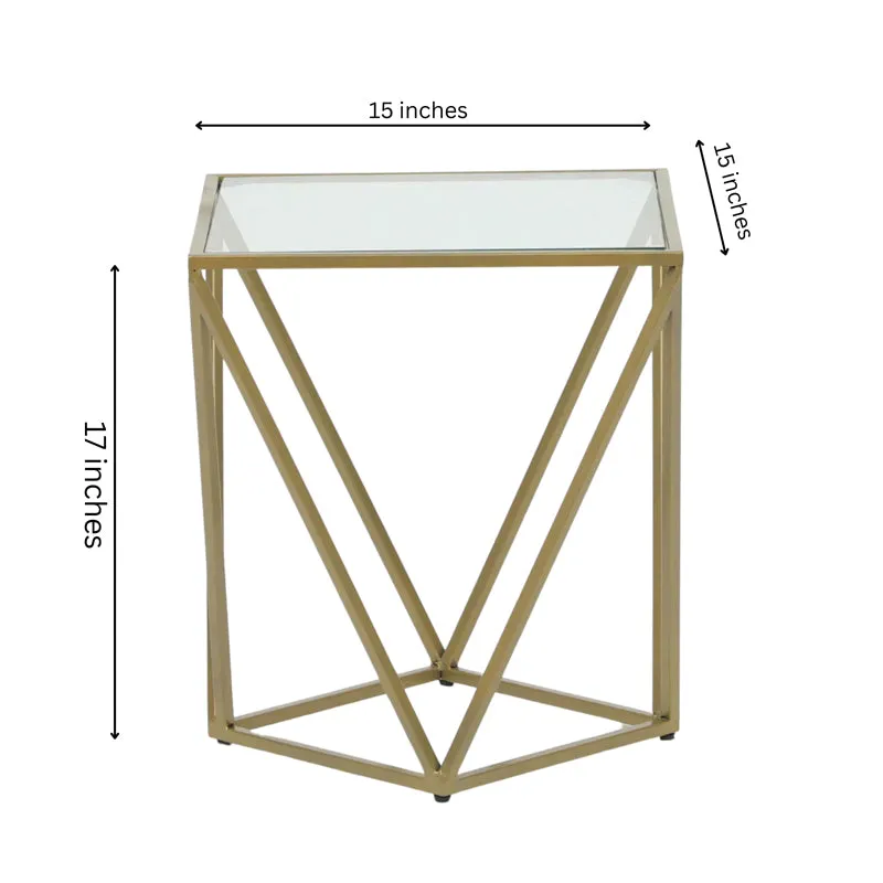 Glinda Accent Table with Marble Top media 5