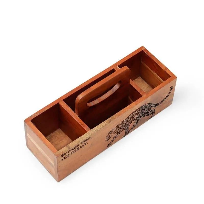 Leopard Cutlery Holder media 3
